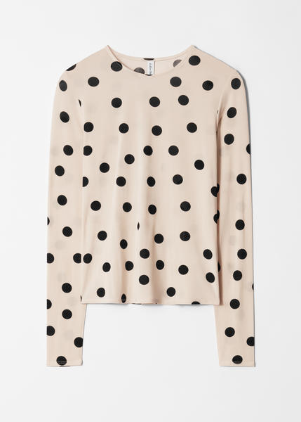 Langærmet Jerseytop